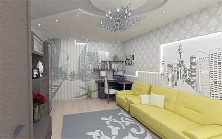 Сірі шпалери в інтер'єрі вишуканість і елегантність (інтер'єрі) Сірі шпалери в інтер'єрі вишуканість і елегантність