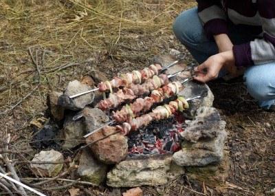 Шашлики на природі - ідеальне блюдо для пікніка