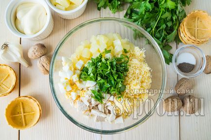 Тарталетки з ананасом і куркою (ананасом) Тарталетки з ананасом і куркою