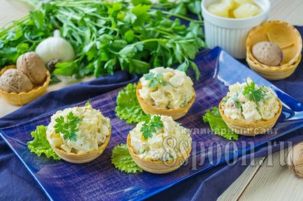 Тарталетки з ананасом і куркою (тарталетки ананасом куркою) Тарталетки з ананасом і куркою