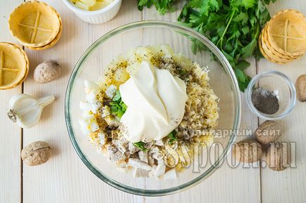 Тарталетки з ананасом і куркою (тарталетки) Тарталетки з ананасом і куркою