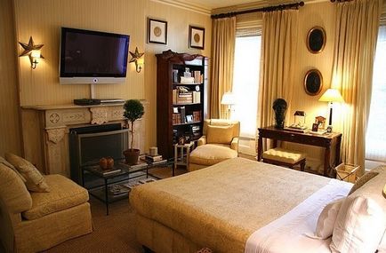 Телевізор в інтер'єрі спальні (фото) (інтер'єрі) Телевізор в інтер'єрі спальні (фото)