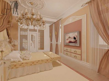 Телевізор в інтер'єрі спальні (фото) (телевізор) Телевізор в інтер'єрі спальні (фото)
