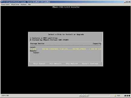 Установка esxi 6 (memory) Установка esxi 6