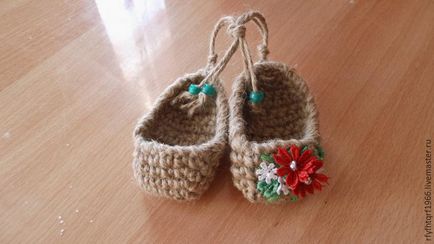 В'яжемо милі лапоточкі за 15 хвилин - ярмарок майстрів - ручна робота, handmade (сухоцвіти) В'яжемо милі лапоточкі за 15 хвилин - ярмарок майстрів - ручна робота, handmade