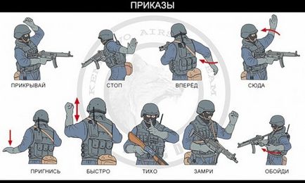 Мова сигналів-жестів спецназу в картинках - мілітарі ревю