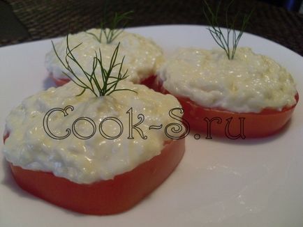 Закуска з помідорів з сиром і часником - покроковий рецепт з фото, закуски (помідорів) Закуска з помідорів з сиром і часником - покроковий рецепт з фото, закуски
