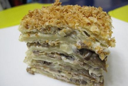 Закусочний торт наполеон з готових коржів рецепт з фото (закусочний) Закусочний торт наполеон з готових коржів рецепт з фото