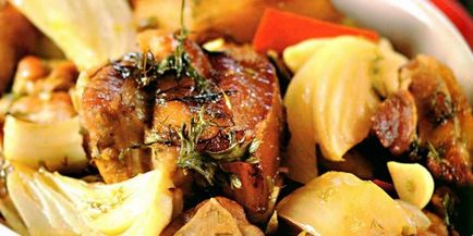 Печеня з куркою і грибами (грибами) Печеня з куркою і грибами