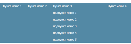 drop-down orizontală meniul css, crearea de site-uri pe WordPress CMS, aspectul de site-uri (html, css