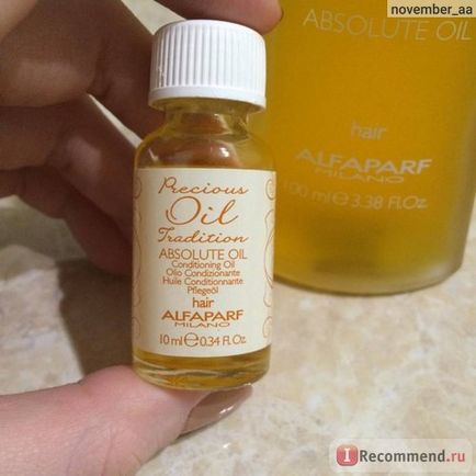 Масло для волосся alfaparf milano absolute oil precious oil tradition - «італійське масло для волосся