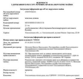 Кадастровий номер земельної ділянки