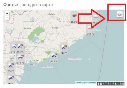 Погода на карті (мапі) Погода на карті