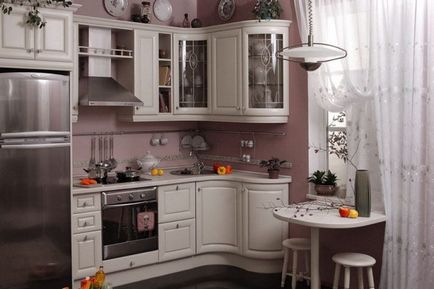 Кутові кухні з мийкою в кутку фото в інтер'єрі (мийкою) Кутові кухні з мийкою в кутку фото в інтер'єрі