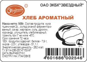 Як Новомосковскть етикетки на продуктах