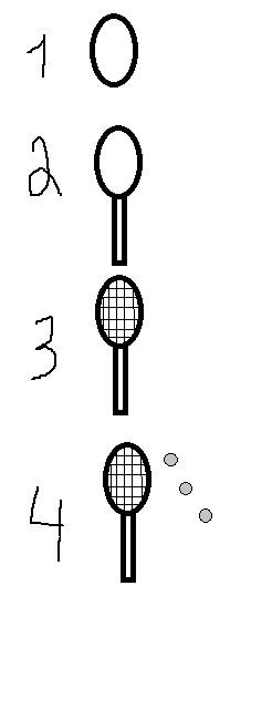 Cum de a desena o rachetă de tenis și minge de tenis etape creion bzconnect
