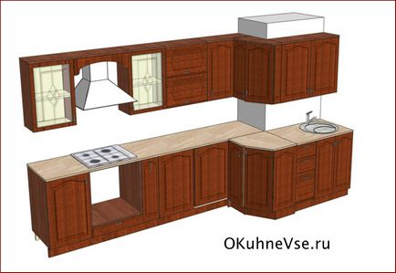 Планування кухні з вентиляційним коробом