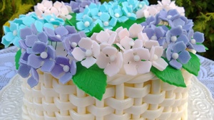 Торта кошница с цветя стъпка по стъпка рецепти снимки