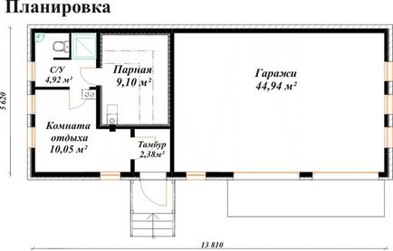 Гараж і лазня під одним дахом проекти з хозблок, літньою кухнею суміщеної з лазнею