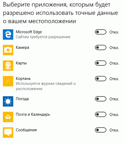 Як змінити права доступу додатків в windows 10