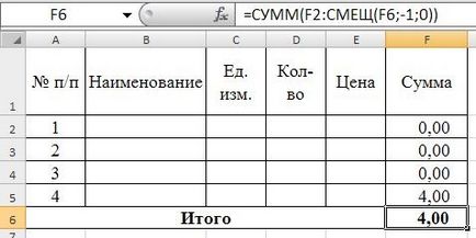 Як при додаванні рядка автоматично включити значення з нових рядків у Автосума - learn-office