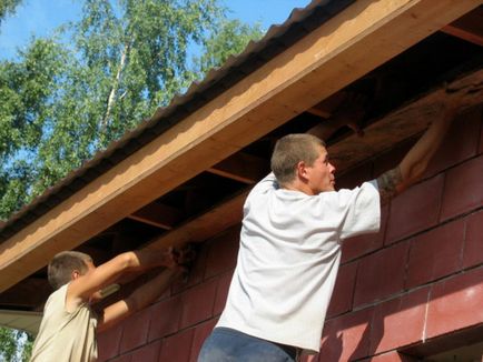 Карниз даху пристрій схилу, інструкція як зробити своїми руками, відео та фото