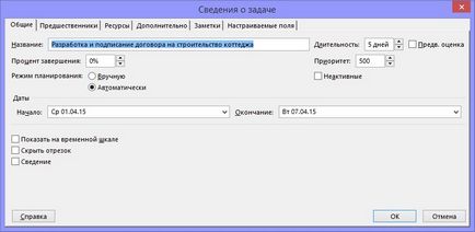 Опис завдань проекту в ms project pro (опис) Опис завдань проекту в ms project pro