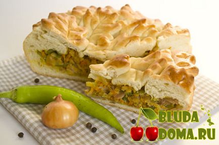 Пиріг з куркою з дріжджового тіста (пиріг куркою дріжджового) Пиріг з куркою з дріжджового тіста