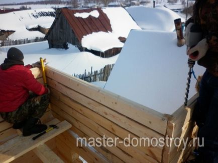 Фотозвіт про будівництво будинку 8х8 м