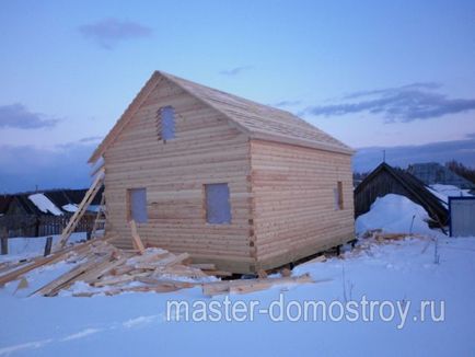 Фотозвіт про будівництво будинку 8х8 м