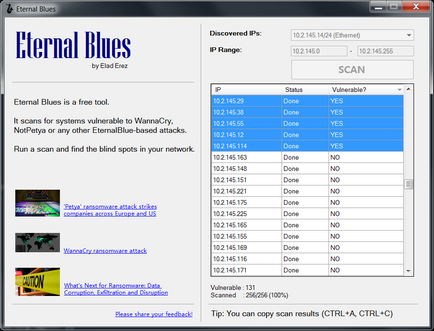 Перевірити комп'ютер на вразливість перед експлоїтом eternalblue допоможе eternal blues