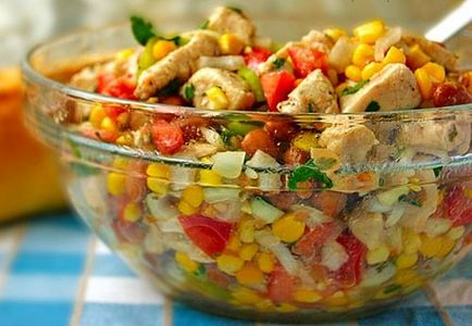 Салат з куркою, з квасолею покрокові рецепти з фото (нарізати) Салат з куркою, з квасолею покрокові рецепти з фото