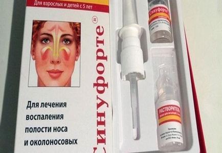 Сінуфорте від гаймориту спрей і краплі від захворювання