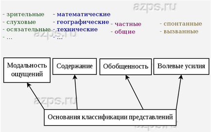 види уявлень