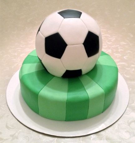 Как да се пекат торта във формата на футболна топка