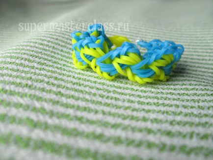 Гривна плетене на една кука на венците - дафинови листа майсторски клас семинари по занаяти