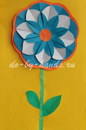 Floare cerc origami, articole din hartie cu propriile sale mâini pentru copii și adulți