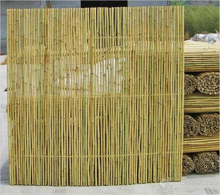 Ограда от бамбук със собствените си ръце - като бамбук ограда