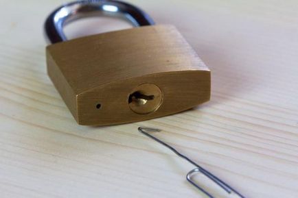 Как да отворите ключалка без ключ клип щифт, основен ключ карфица - лесно  нещо