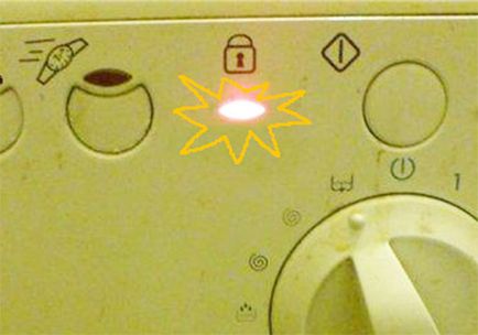Villogó zár a mosógép - mi a teendő (Indesit, Samsung, Bosch, LV, stb