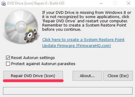 Pentru Windows 10 nu vede unitatea DVD - cum pentru a rezolva problema