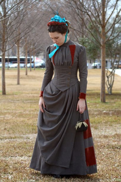 Agitation 1880. Robe Costume - Dixie DIY (comment faire un jupon agitation) Agitation 1880. Robe Costume - Dixie Bricolage