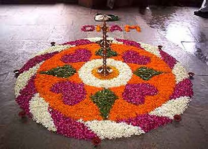 25 Designs Rangoli les plus colorés avec des fleurs (belle Rangoli coloré) 25 Designs Rangoli les plus colorés avec des fleurs