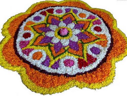 25 Designs Rangoli les plus colorés avec des fleurs (rangoli) 25 Designs Rangoli les plus colorés avec des fleurs