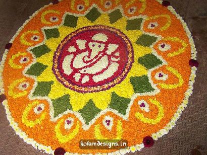 25 Designs Rangoli les plus colorés avec des fleurs (rangoli de fleurs) 25 Designs Rangoli les plus colorés avec des fleurs