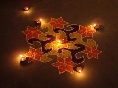 25 Designs Rangoli les plus colorés avec des fleurs (rangoli) 25 Designs Rangoli les plus colorés avec des fleurs