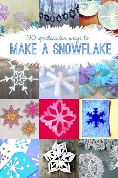 30 Idées - façons de faire un flocon de neige - mains sur mesure que nous grandissons (choses créatives fraîches) 30 Idées - façons de faire un flocon de neige - la main sur notre croissance
