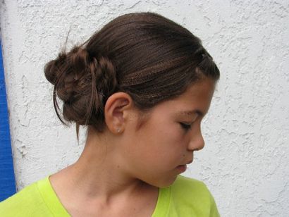 3 Bun Cheveux relevés (Noeud de Single Side) 3 Bun Cheveux relevés