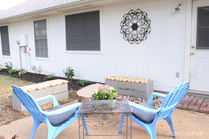 Ajout Patio Seating Parpaing Bancs - Comme un samedi (bancs) Ajout Patio Seating Parpaing Banquettes - Comme un samedi