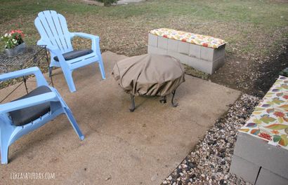 Ajout Patio Seating Parpaing Bancs - Comme un samedi (bancs) Ajout Patio Seating Parpaing Banquettes - Comme un samedi